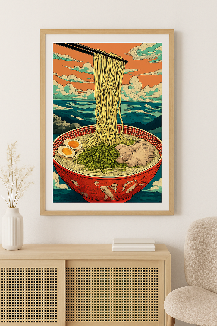 Ramen in de Hemel – Japanse Noedelkunst met Dramatische Lucht