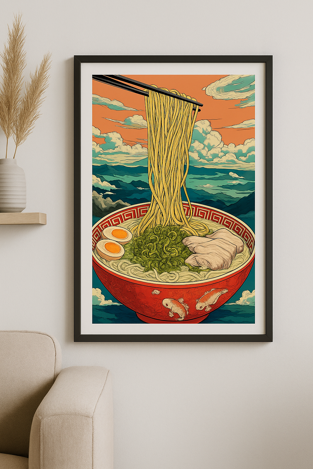 Ramen in de Hemel – Japanse Noedelkunst met Dramatische Lucht