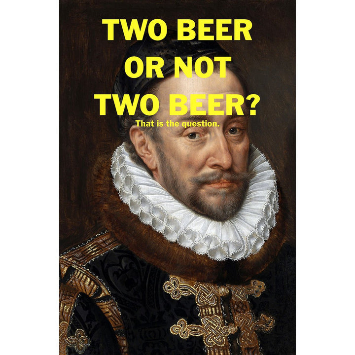 Afbeelding op acrylglas - Twee bier of niet twee bier?