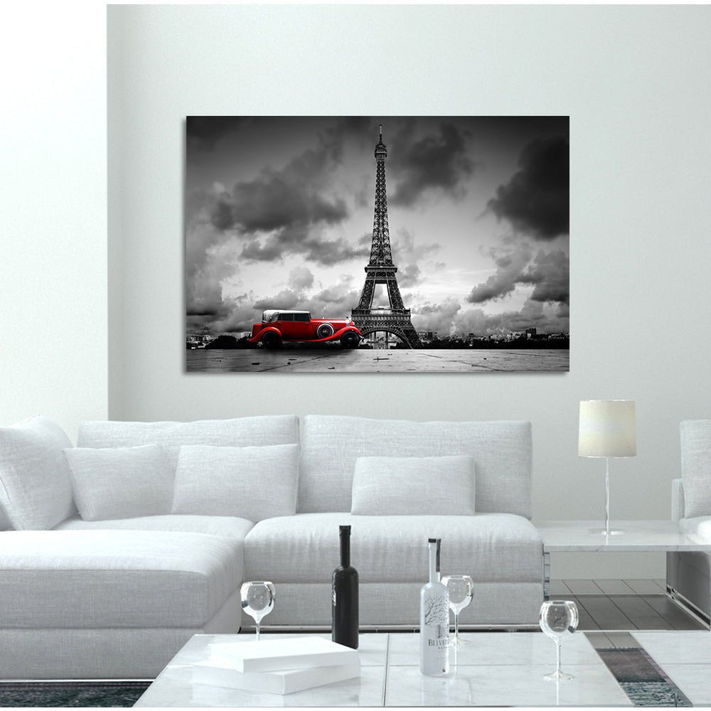 Afbeelding op acrylglas - Eiffeltoren Balans