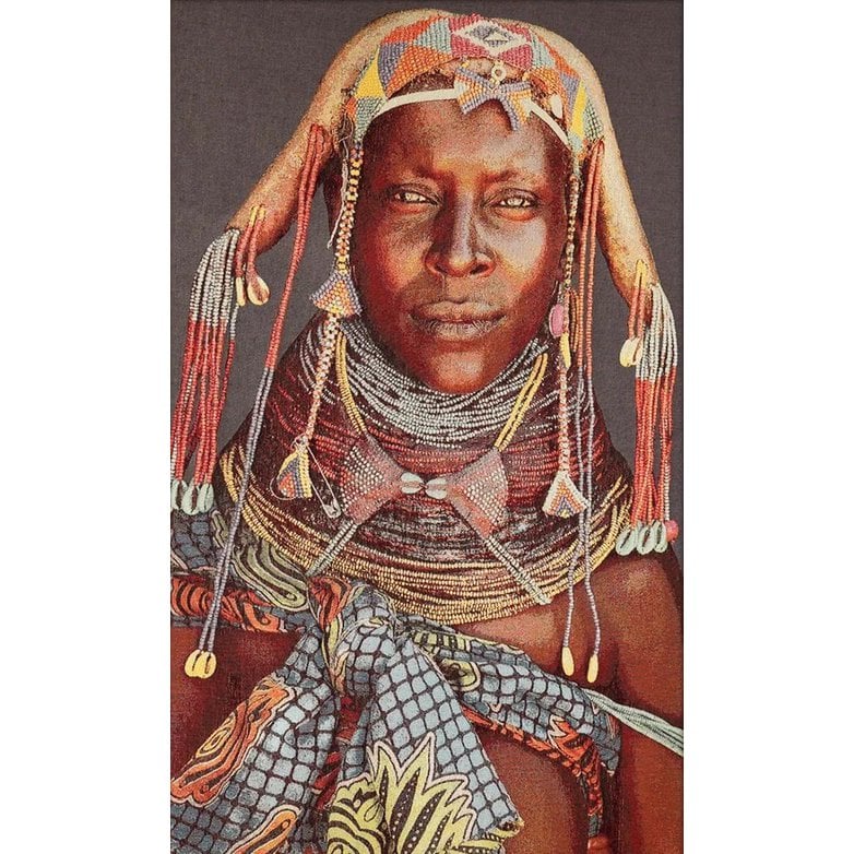 Gobelin geweven wandtapijt 75/125 Mumuhuila WH1701 Uitgerekt