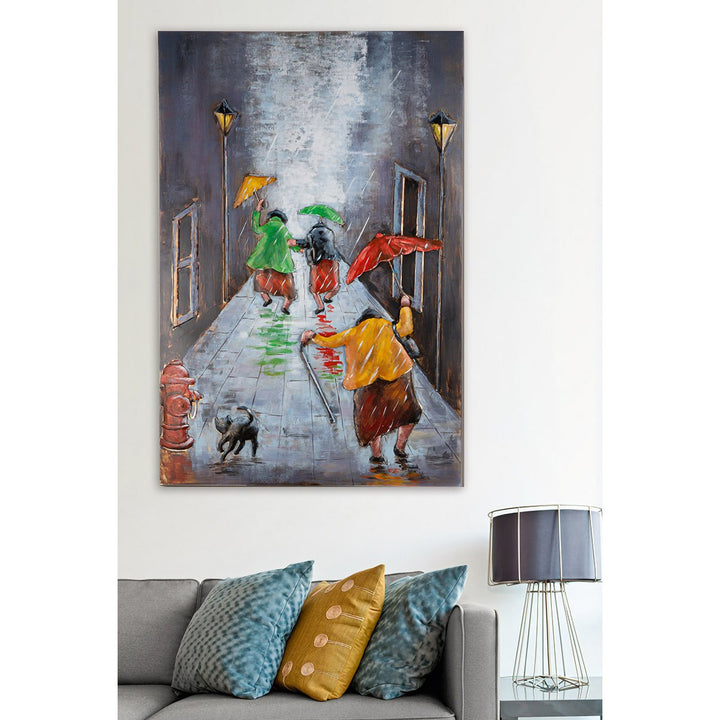 Rechthoekige afbeelding Regenachtige dans H.120 cm