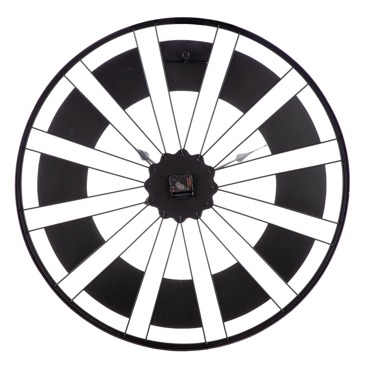 Wandklok Passage, goud, zwart H.80 cm