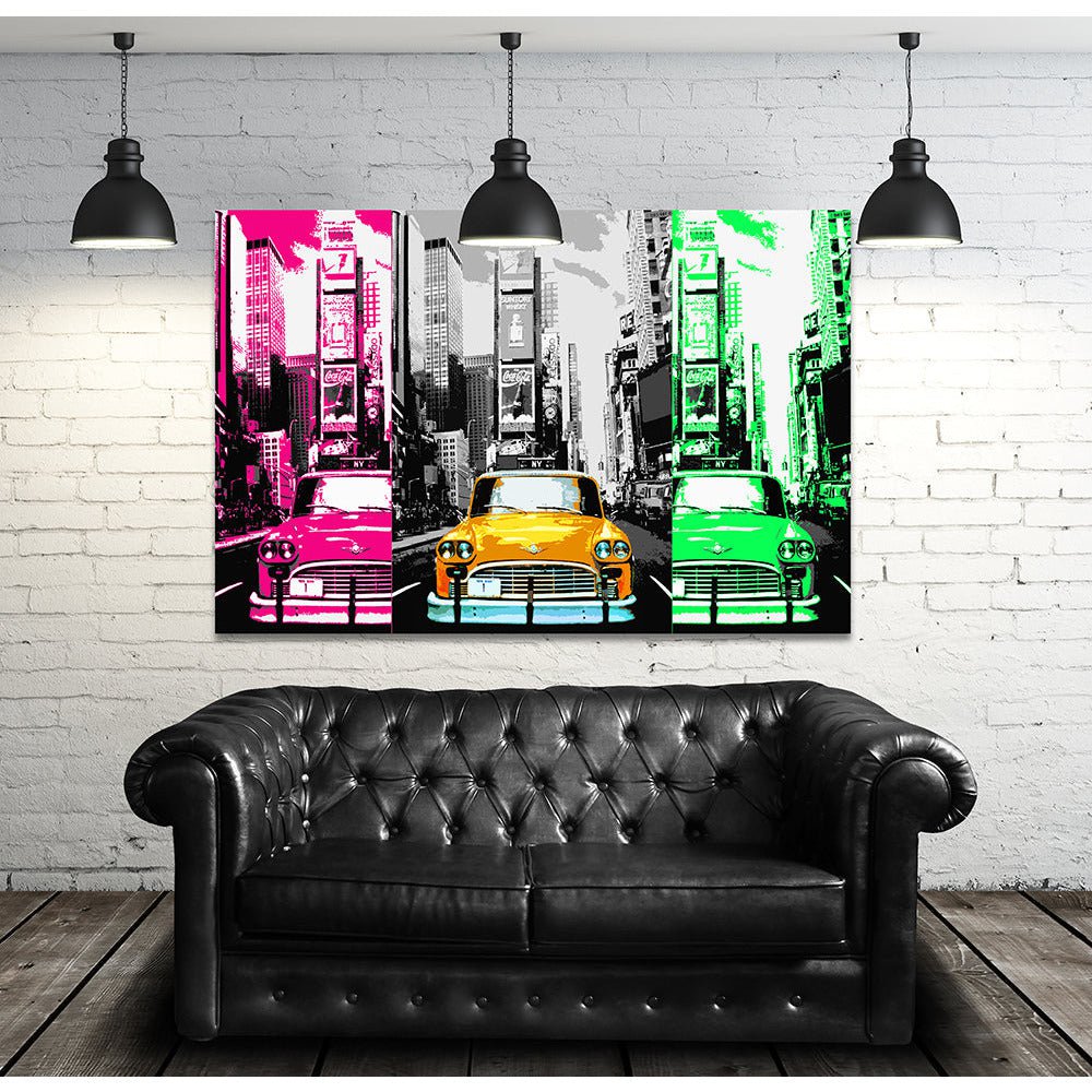 Acrylglas afbeelding - Grote stadsauto's