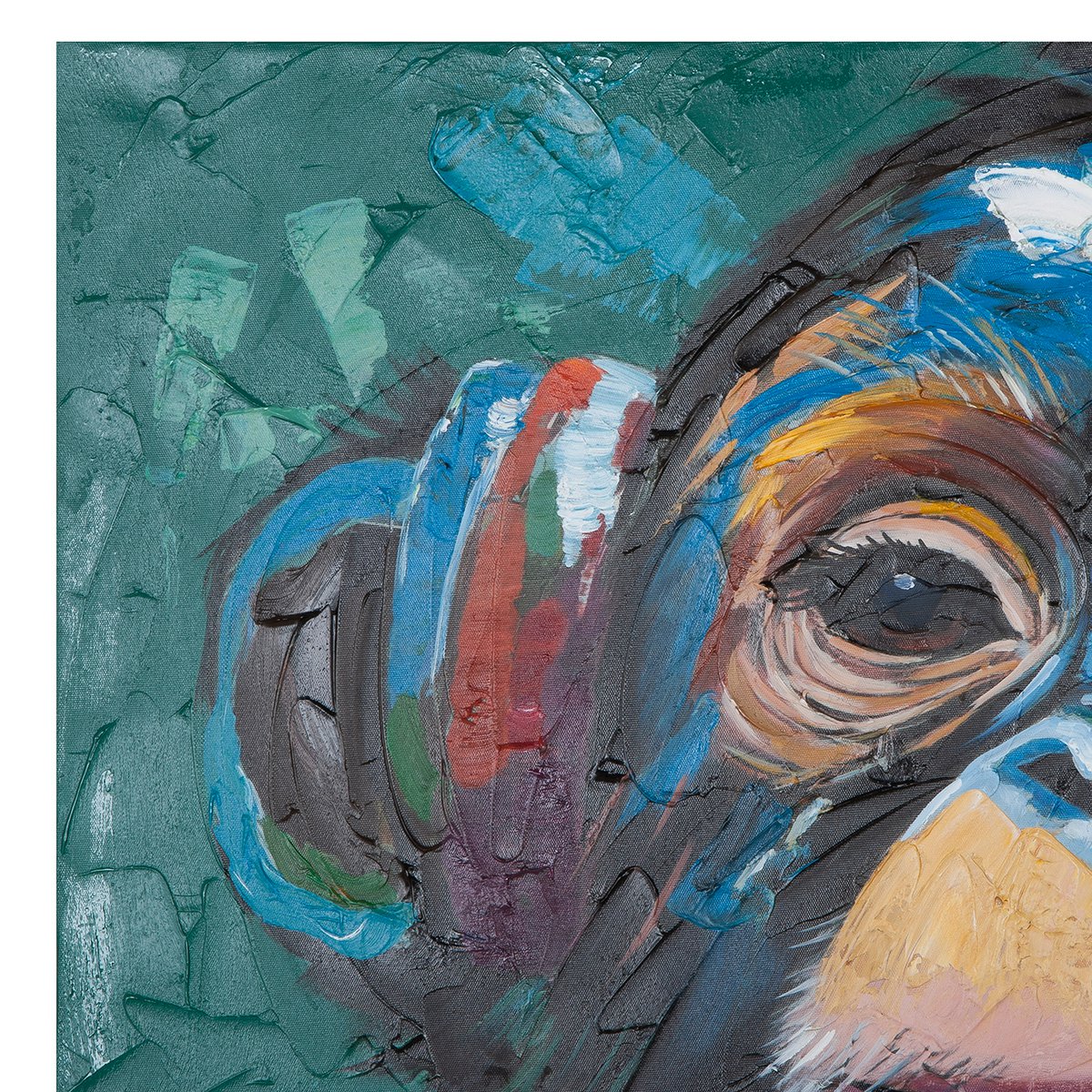 Afbeelding rechthoekige aap veelkleurige H. 70 cm, PU 1