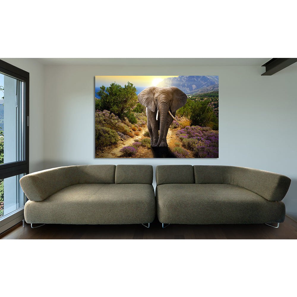Acrylglas afbeelding - Gouden Olifant