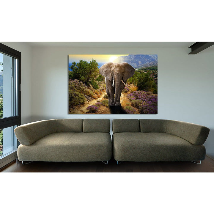Acrylglas afbeelding - Gouden Olifant