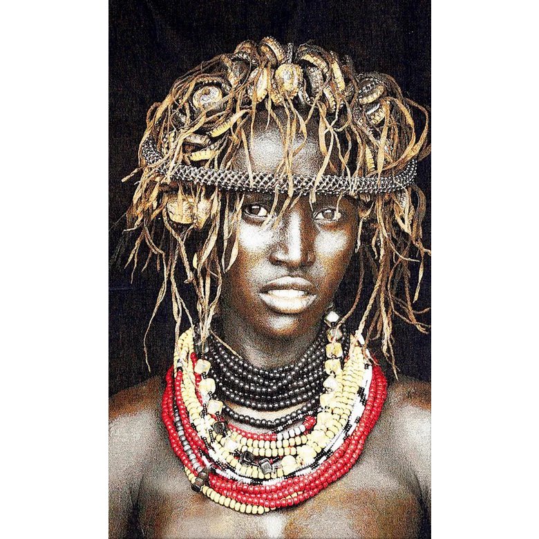 Gobelin geweven wandtapijt 75/125 Dassenech Girl WH1931 Uitgerekt