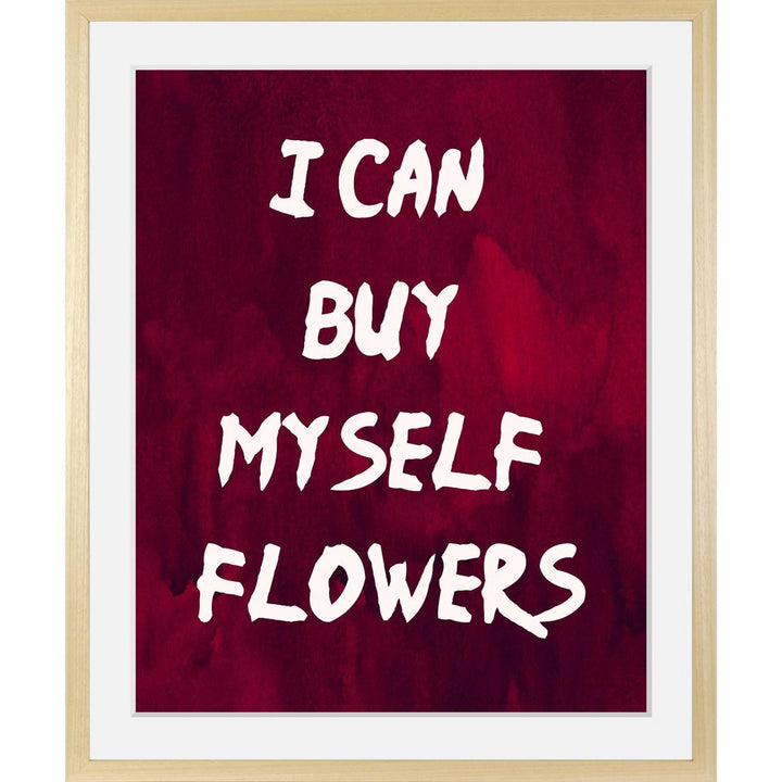 Lijstfoto - Ik kan bloemen voor mezelf kopen