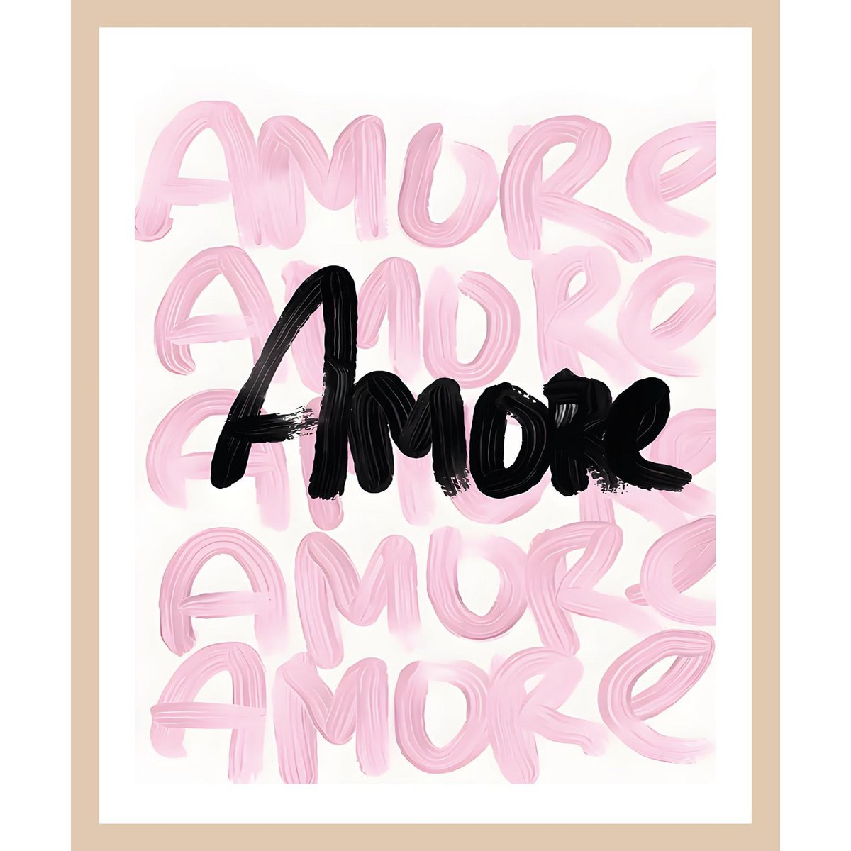 Lijstfoto - vingerverven Amore