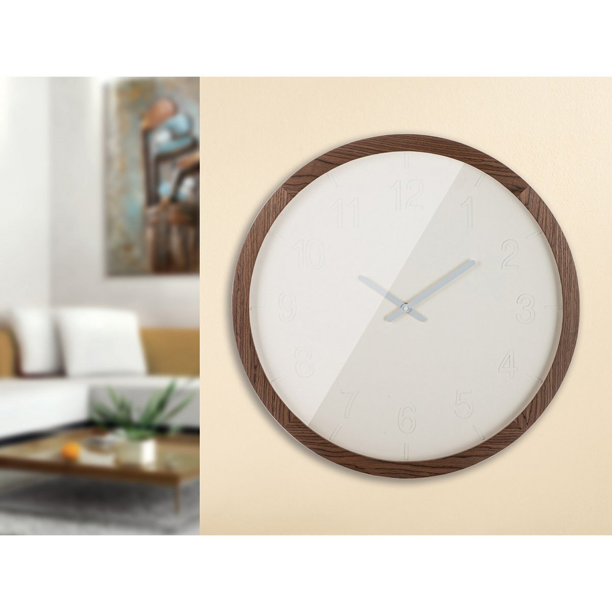 Wandklok rond Schlichto H.60 cm