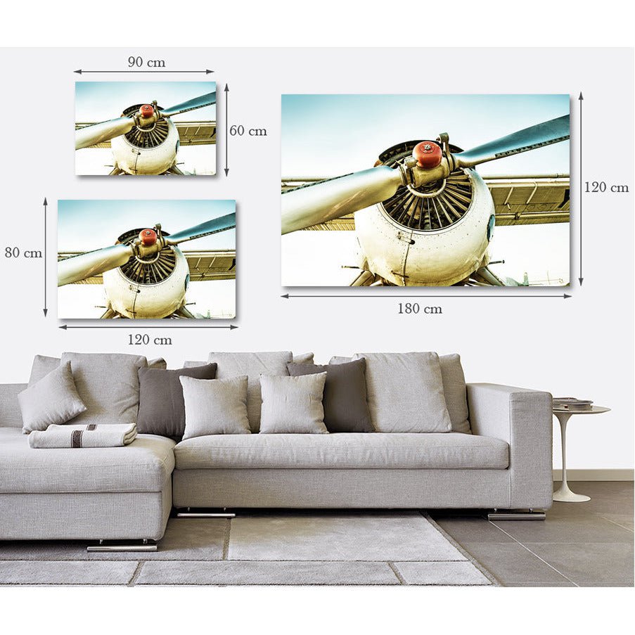 Afbeelding op acrylglas - Vliegtuigpropellers