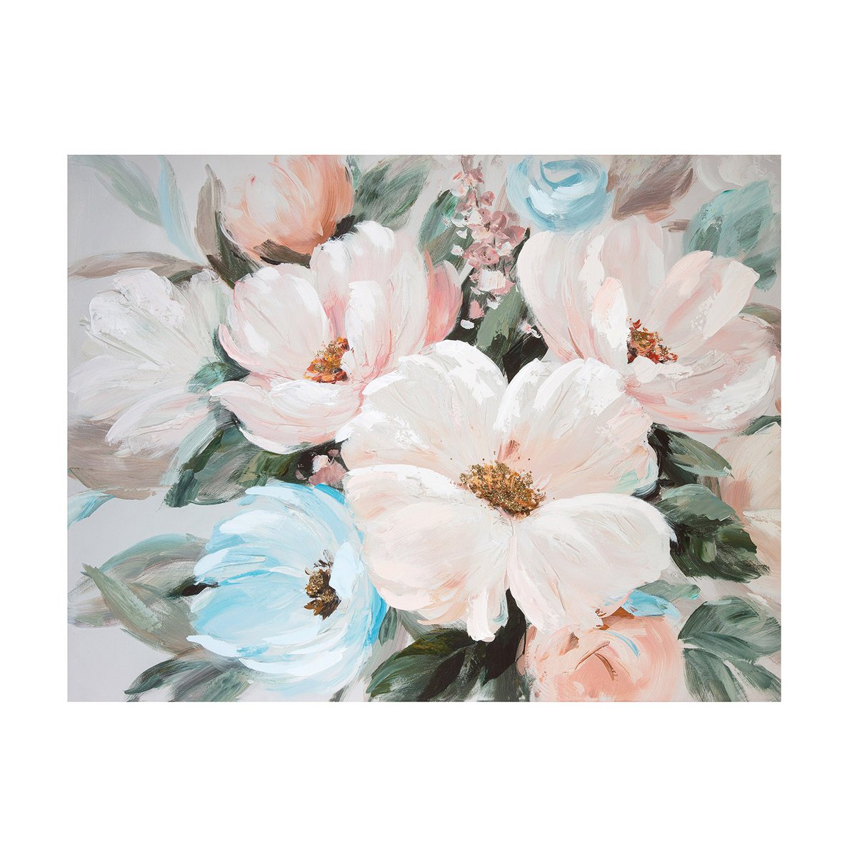 Hout/linnen schilderij "Flores"