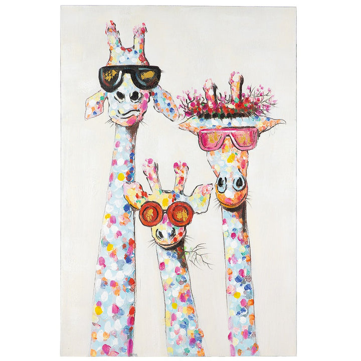 Schilderij "Coole giraffen"